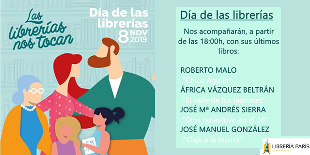 Día de las librerías en la librería París de Zaragoza
